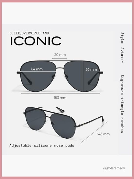 Extra Large Polarized Aviator Sunglasses, UV Protection, Oversized, Metal Frame main image 7